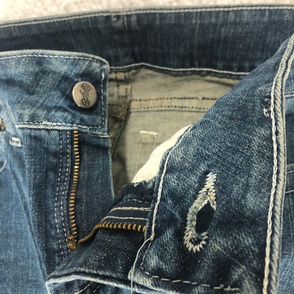 Chic Women's Dark Wash Denim Jeans Bootcut‎ Size 6 Average Everyday Casual - Picture 6 of 10